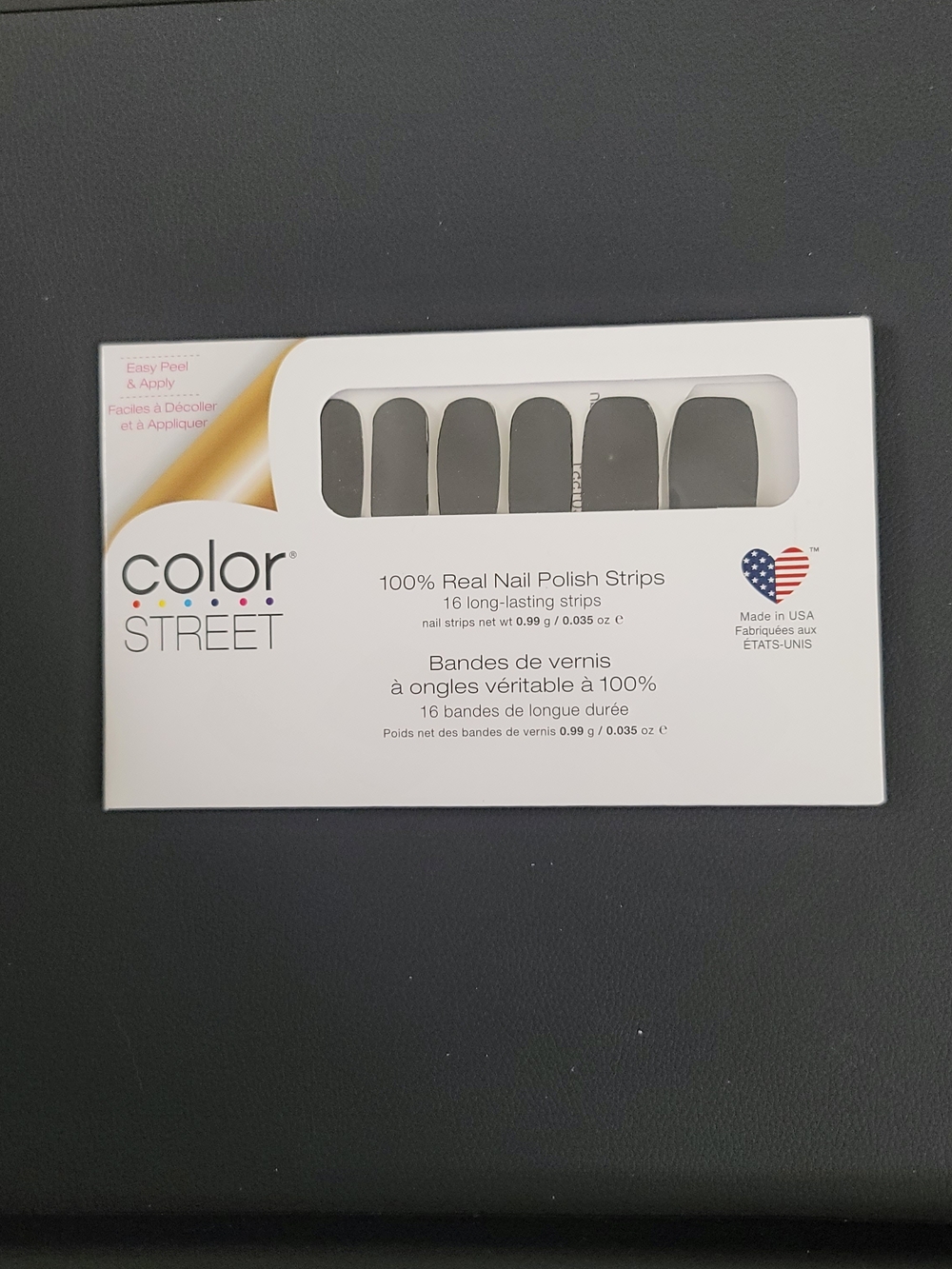 50% Off 3+ Retired COLOR STREET Midnight in Manhattan Black Polish Strips Flaw